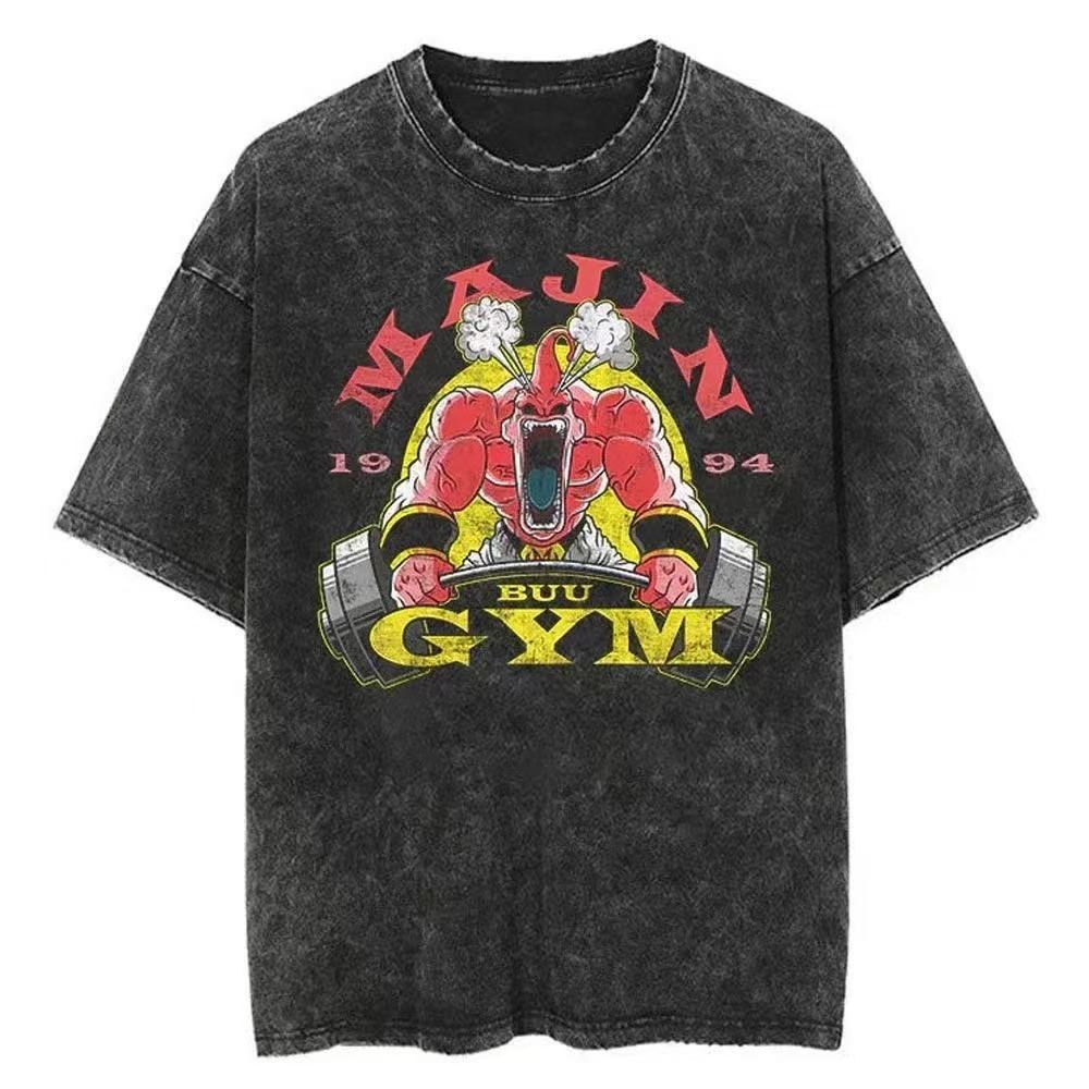 Majin Buu Gym Graphic Tee - Charcoal